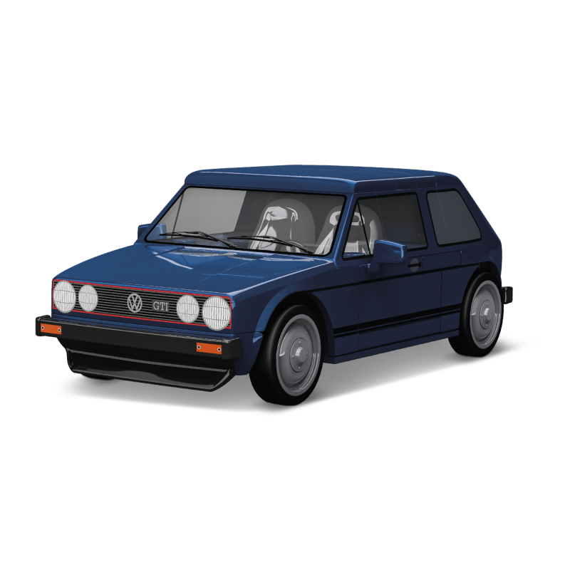 Cobi 24615 Volkswagen Golf GTI 1976, modrý, 1:35, 68 kostek