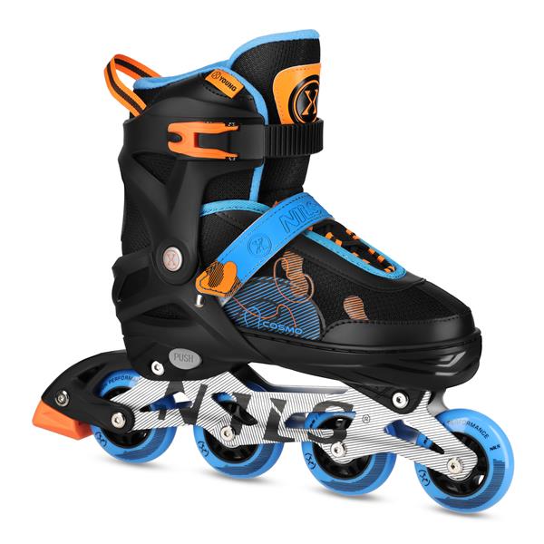 Kolečkové brusle NILS Extreme NA13808 modré, vel.M (34-37)