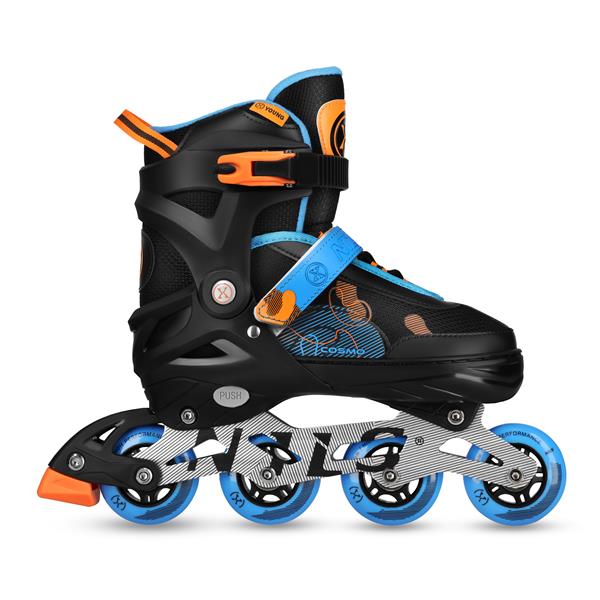Kolečkové brusle NILS Extreme NA13808 modré, vel.M (34-37)