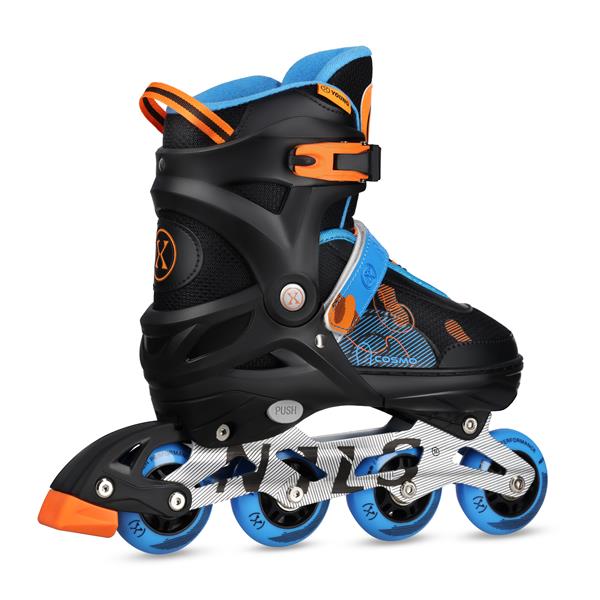 Kolečkové brusle NILS Extreme NA13808 modré, vel.M (34-37)