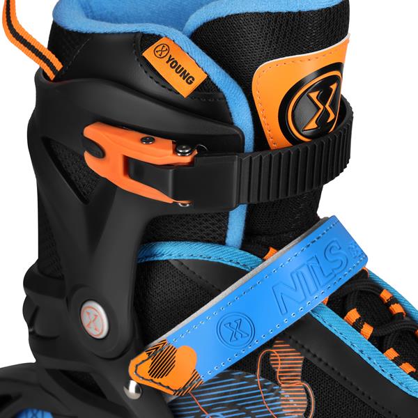 Kolečkové brusle NILS Extreme NA13808 modré, vel.M (34-37)