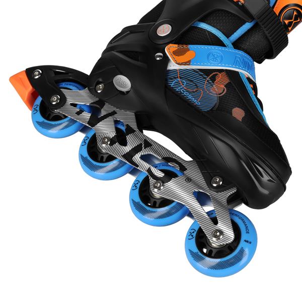 Kolečkové brusle NILS Extreme NA13808 modré, vel.M (34-37)