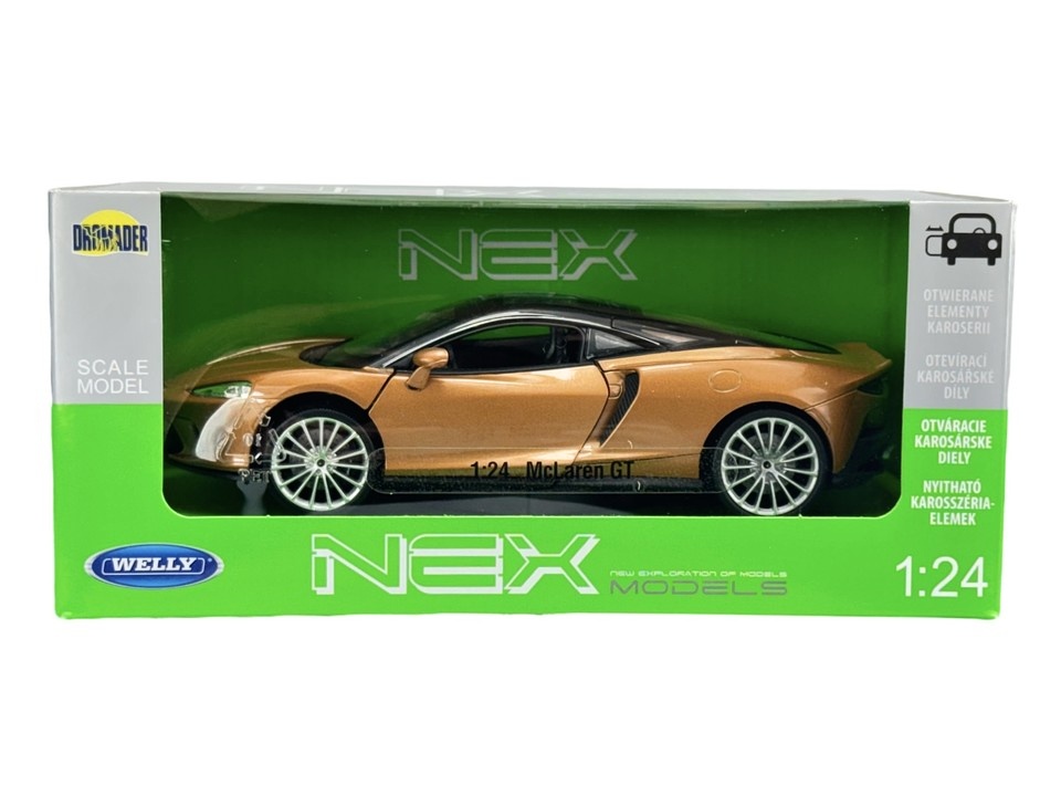 Welly McLaren GT gold 1:24
