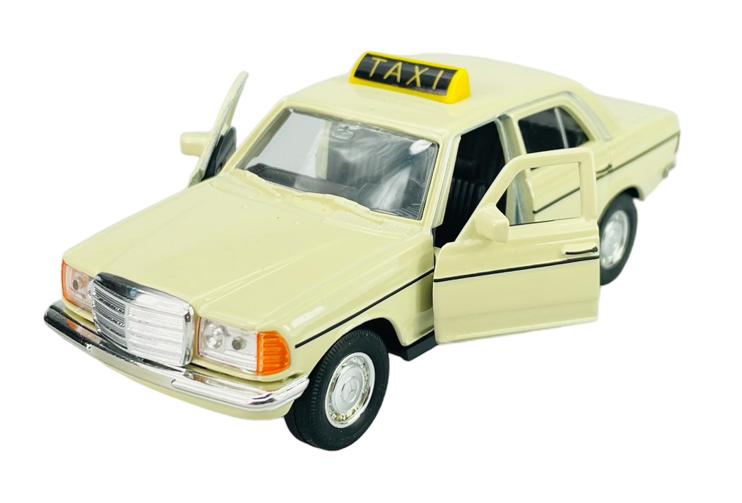 Welly Mercedes-Benz E-Class 230E cream Taxi, 1:34-39