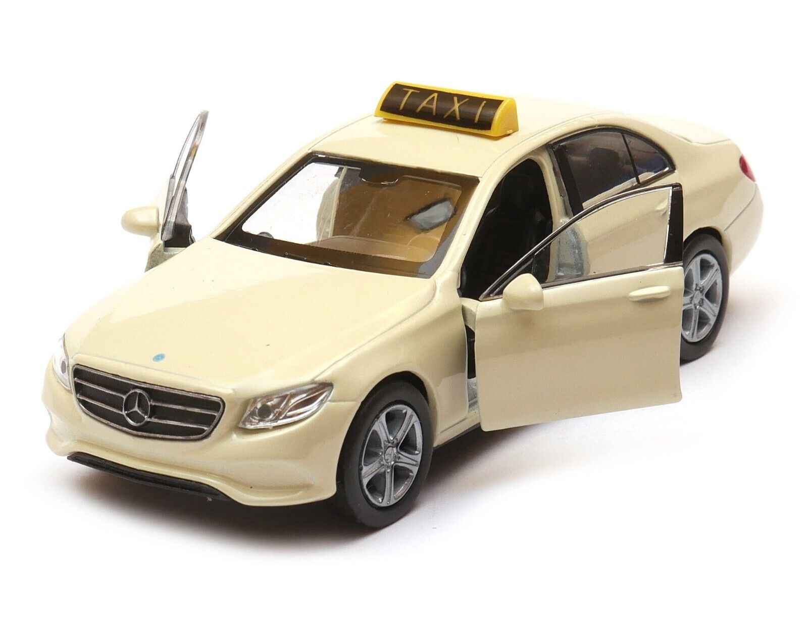 Welly Mercedes Benz 2016 E-Class TAXI cream, 1:34-39
