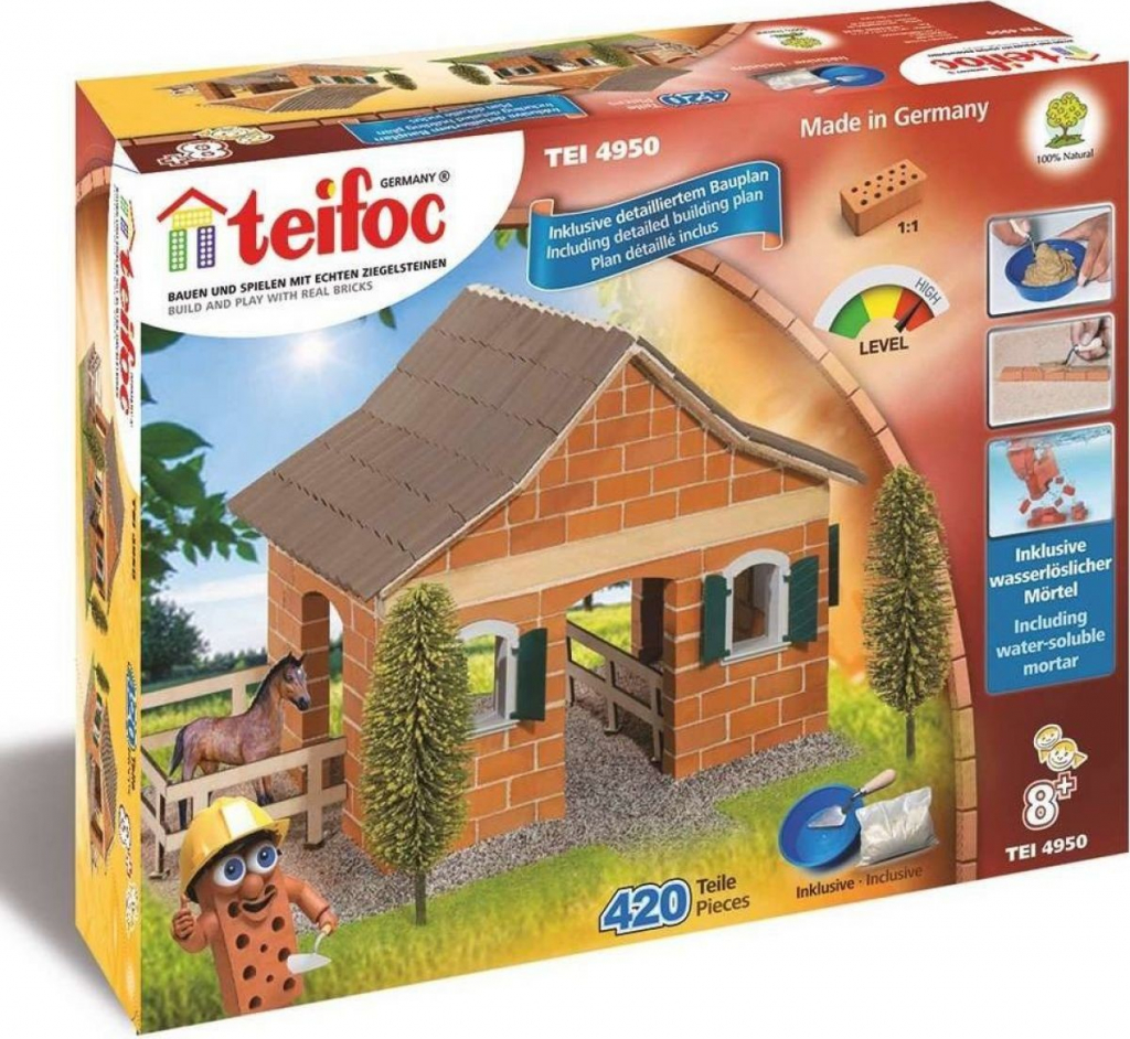 Stavebnice Teifoc Velká Stáj 420 ks