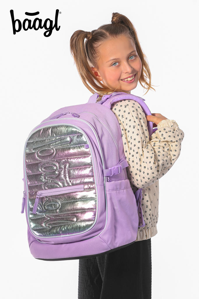 BAAGL Školní batoh Core Lavender