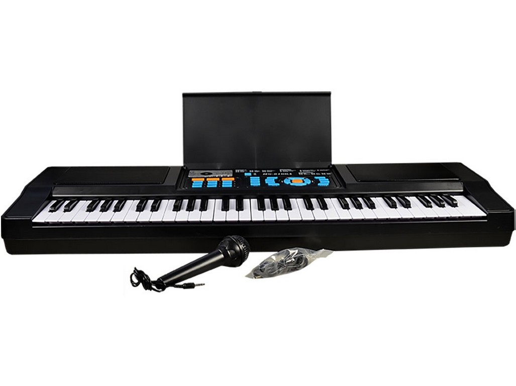 Elektronické klávesy HS-6100A, 61 kláves, mikrofon a funkce