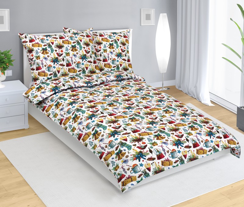 Bellatex Povlečení bavlněné Vánoce - 140x200, 70x90 cm