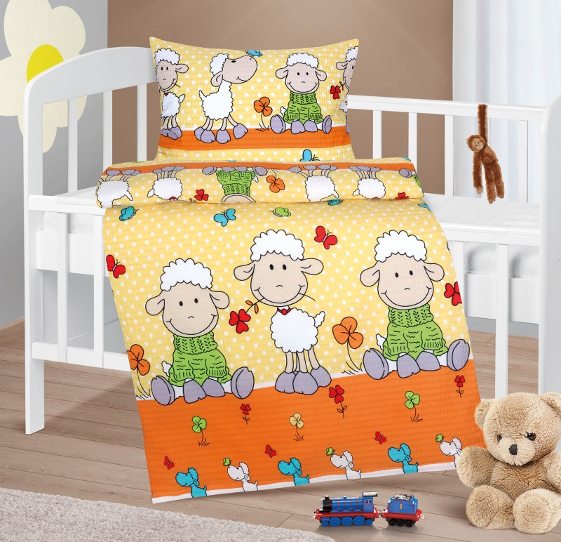 Bellatex Dětské povlečení krep Agáta, Safari oranžové - 90x135cm