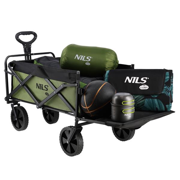 Kempingový vozík NILS Camp NC2602, 150 litrů, zelený