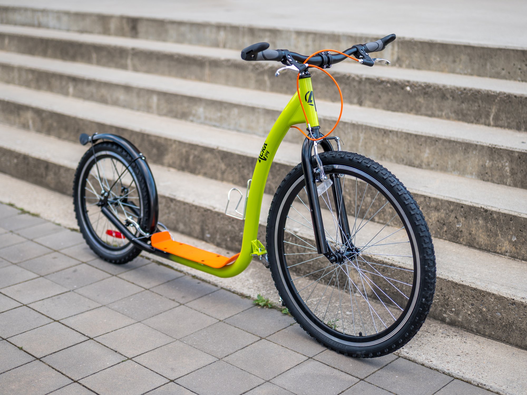 Acra Joy Racer Koloběžka 26/20, zeleno-oranžová