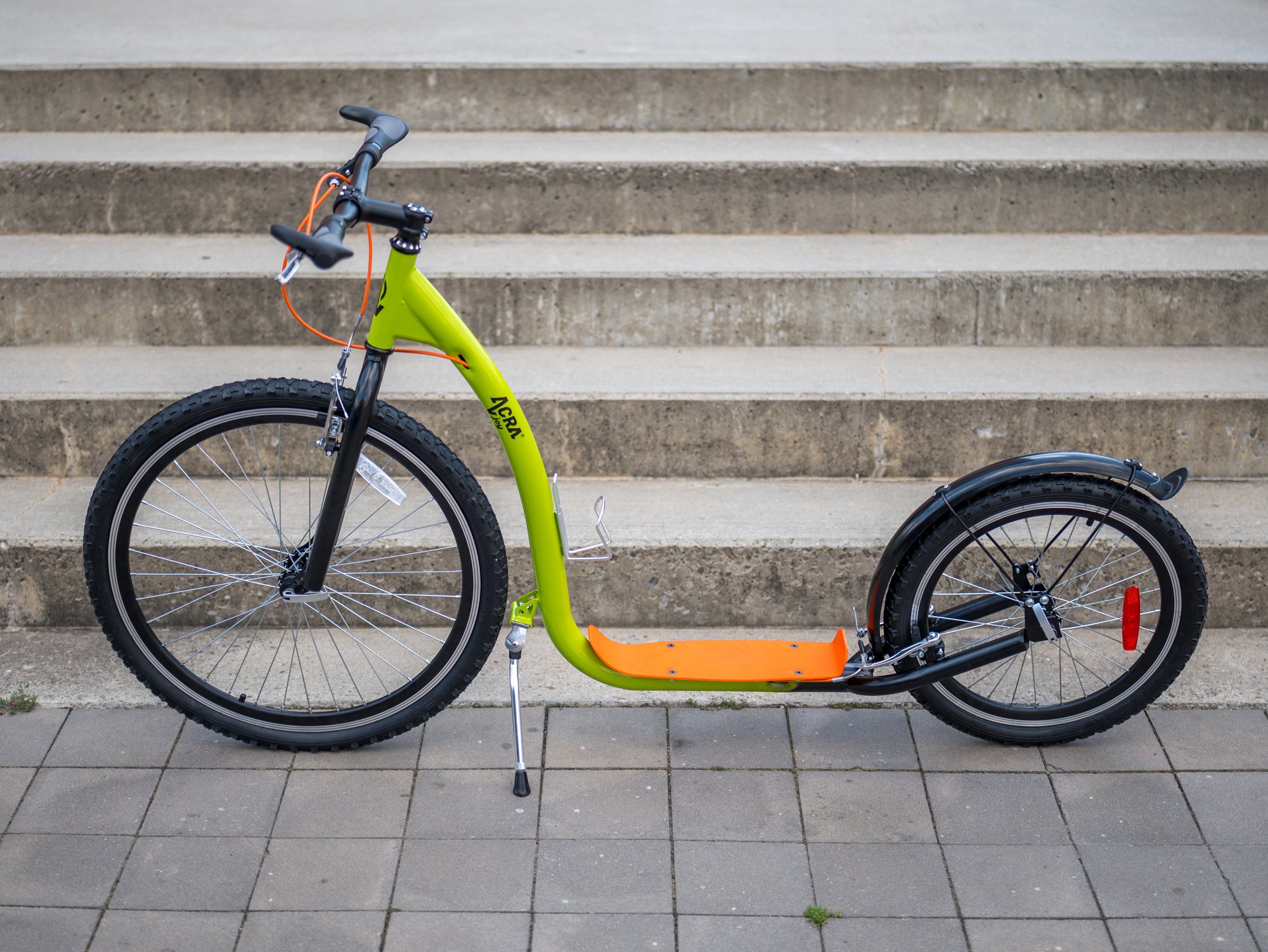 Acra Joy Racer Koloběžka 26/20, zeleno-oranžová
