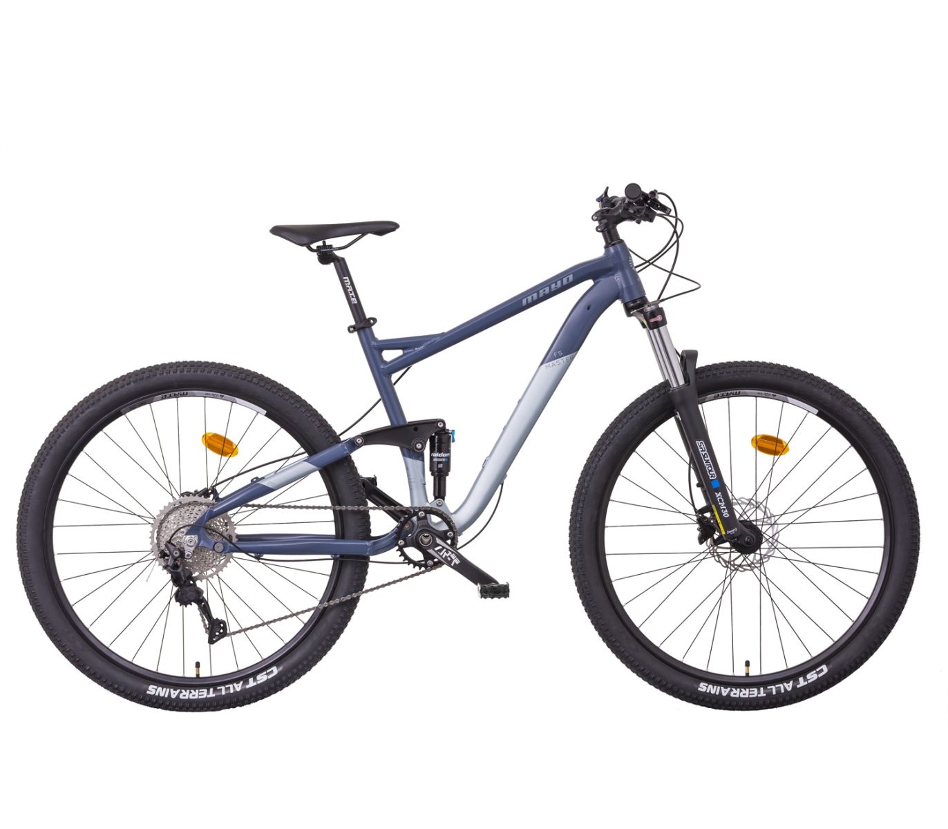 Celoodpružené jízdní kolo Mayo FS 29" Comp D 11spd 2026 modro-šedé