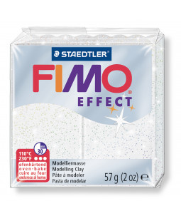 Staedtler FIMO efekt bílá se třpytkami 57g