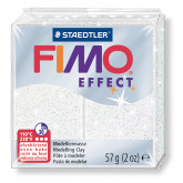 Staedtler FIMO efekt bílá se třpytkami 57g