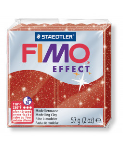 Staedtler FIMO efekt červená se třpytkami 57g