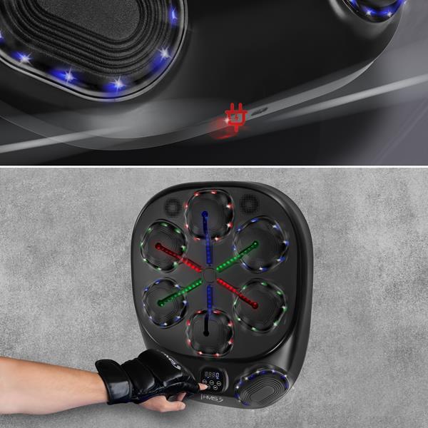 Elektronický boxerský terč HMS TB10 s LED, Bluetooth, rukavice (Music Boxing Machine)