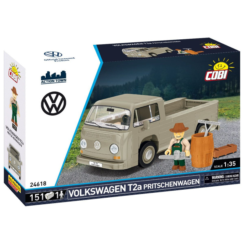 Cobi 24618 Volkswagen T2a Pritschenwagen, 1:35, 151 kostek