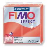Staedtler FIMO efekt transparentní červená 57g