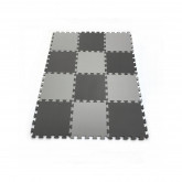 Pěnový koberec MAXI EVA 12, černo-šedý