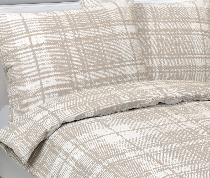 Bellatex Povlečení krepové, Dlaždice Béžová - 140x220, 70x90cm