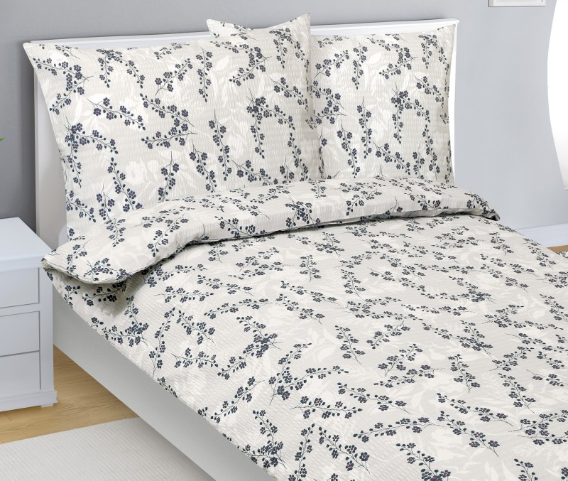 Bellatex Povlečení krep, Imprese Béžová - 140x220, 70x90cm