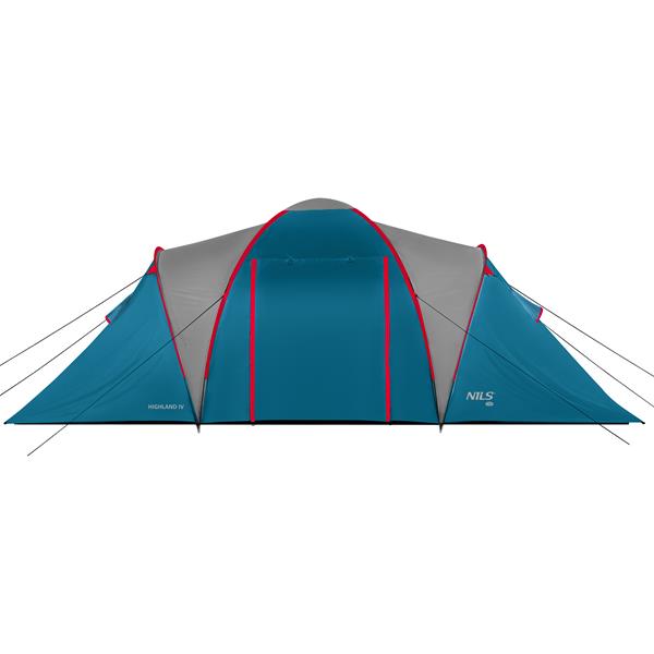 Rodinný stan NILS Camp NC6431 Highland IV, 4 osoby, modro-šedý