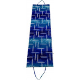 Skládací plážové lehátko L01, modré, 195x55x1,5 cm 