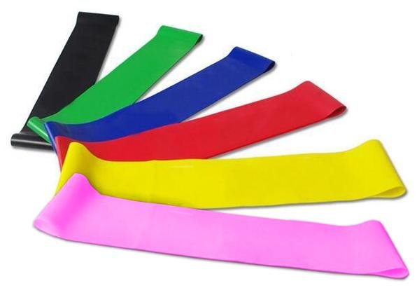 Odporová posilovací guma Sedco Latex Resistance, Růžová, 50x5cm