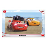 Dino deskové puzzle Cars Závodní 15 dílků