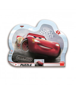 Dino Cars 3 Blesk Mcqueen, Kontura puzzle, 25 dílků