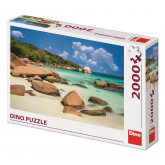 Dino puzzle Pláž 2000 dílků