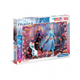 Clementoni Puzzle Briliant Frozen 2, 104 dílků