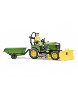 Bruder 62104 BWORLD Zahradní traktor John Deere X949 s figurkou