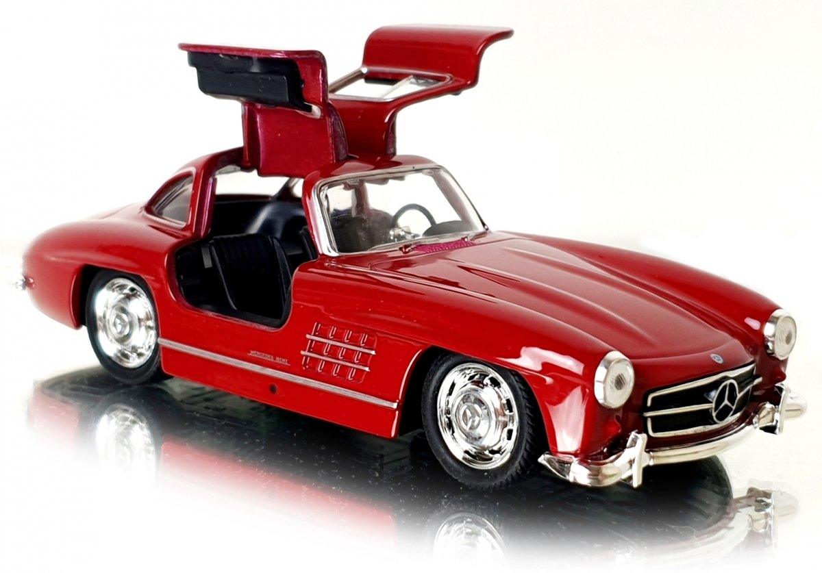 Welly Trailer set Mercedes Benz G-Class, Mercedes Benz 300SL, 1:34