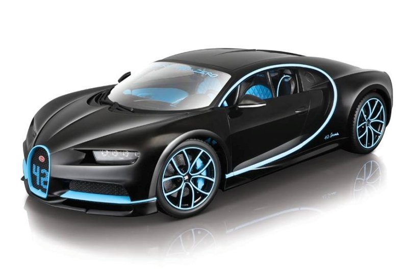 Bburago Bugatti Chiron Montoya 42, Černé 1:18