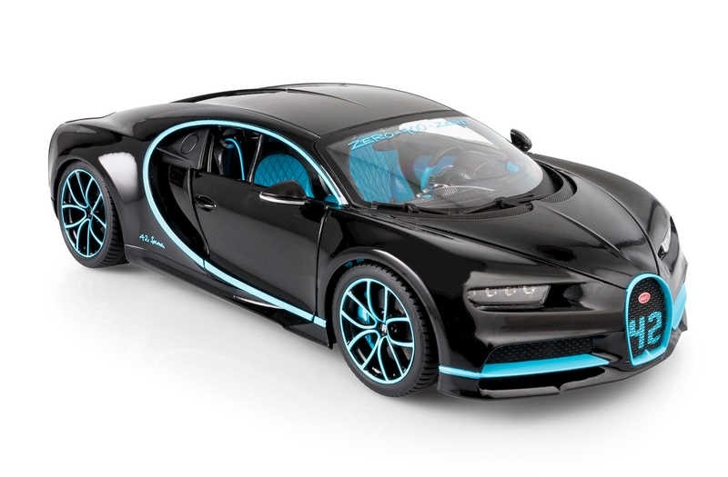 Bburago Bugatti Chiron Montoya 42, Černé 1:18