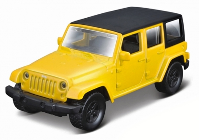 Maisto Jeep Wrangler Unlimited, Žlutý 1:41