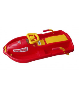 Plastkon Boby Snow Boat řiditelné, Červené