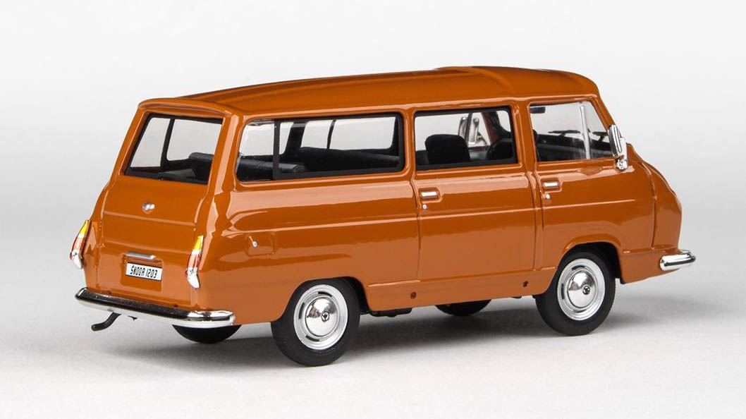Abrex Škoda 1203 (1974) Hnědá Okrová 1:43