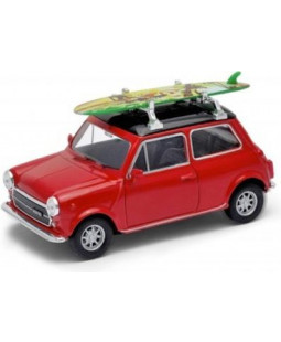 Welly Mini Cooper 1300 with Surf, Red 1:34-39