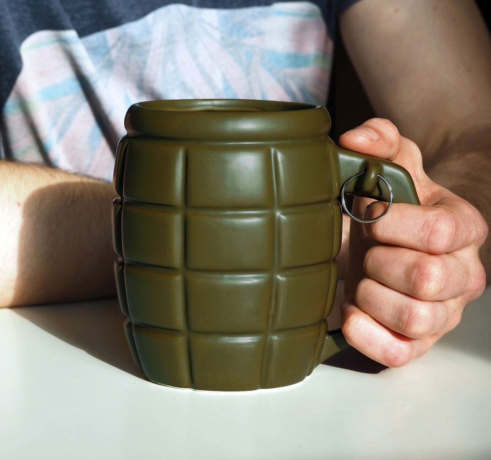 Granátový hrnek s pojistkou, Zelený 790 ml.