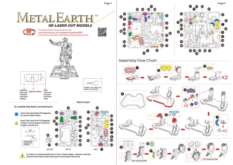 METAL EARTH 3D puzzle Avengers: Iron Man