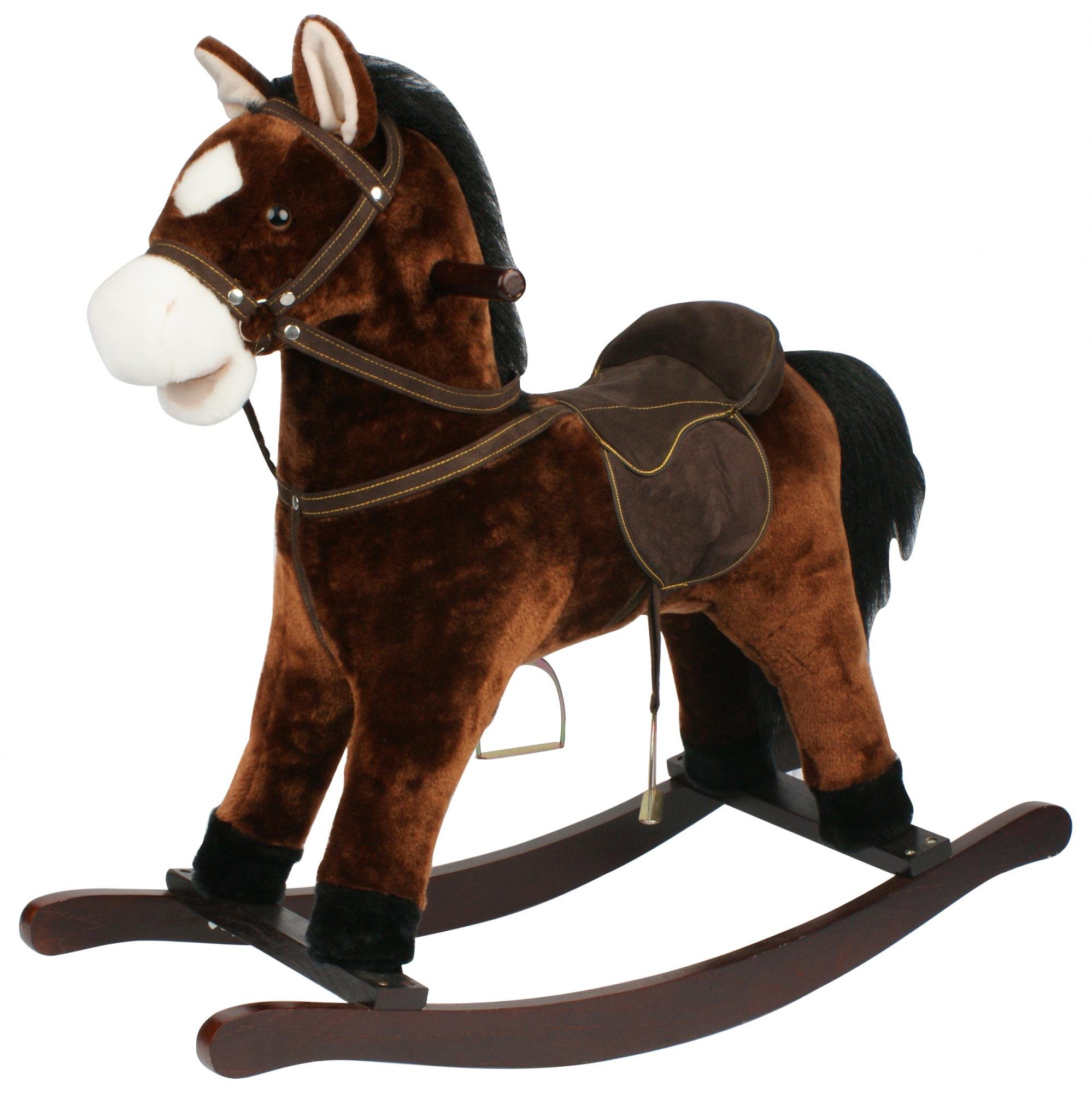 Teddies houpací hnědý koník 71cm