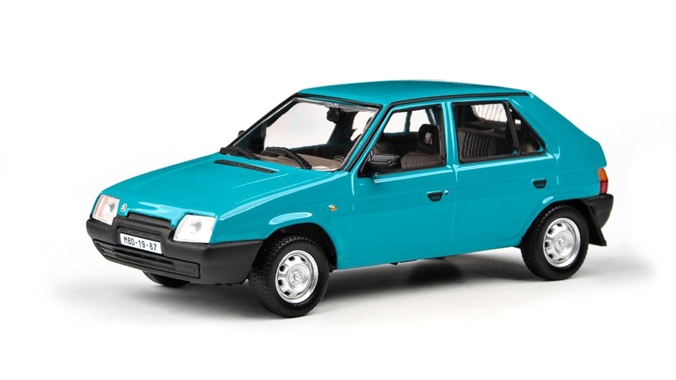 Abrex Škoda Favorit 136L (1988) Modrá Jadran 1:43