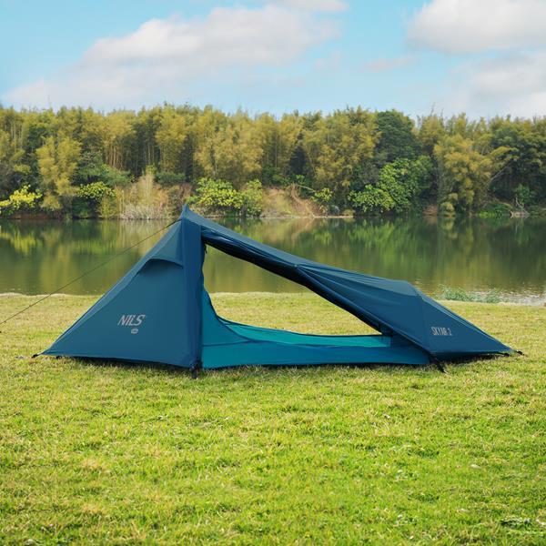 Lehký stan NILS Camp NC2502 Skyair 2, 2 osoby, modrý