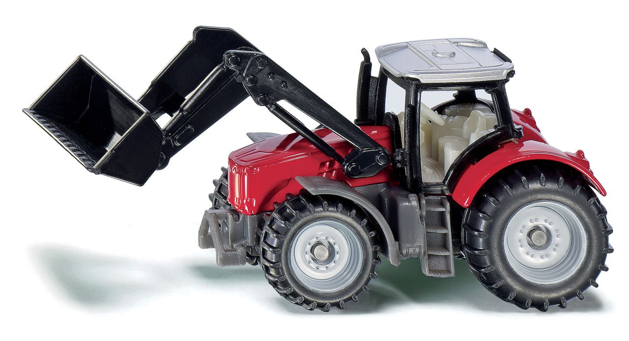 Siku traktor Massey Ferguson s předním nakladačem