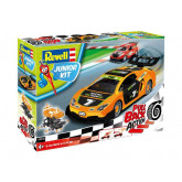 Revell Junior Kit 00832 Pull Back Racing Car, oranžové 1:20
