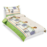 Bellatex Povlečení krepové, Safari zelené - 140x200, 70x90 cm